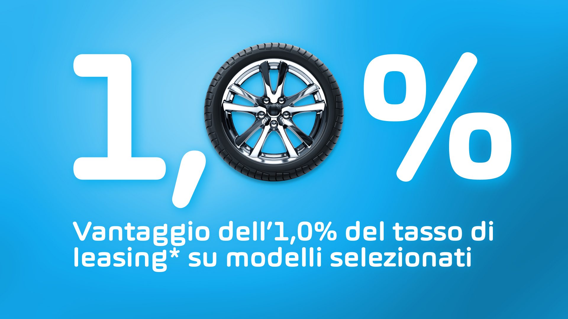 Riduzione del tasso di leasing dell’1%