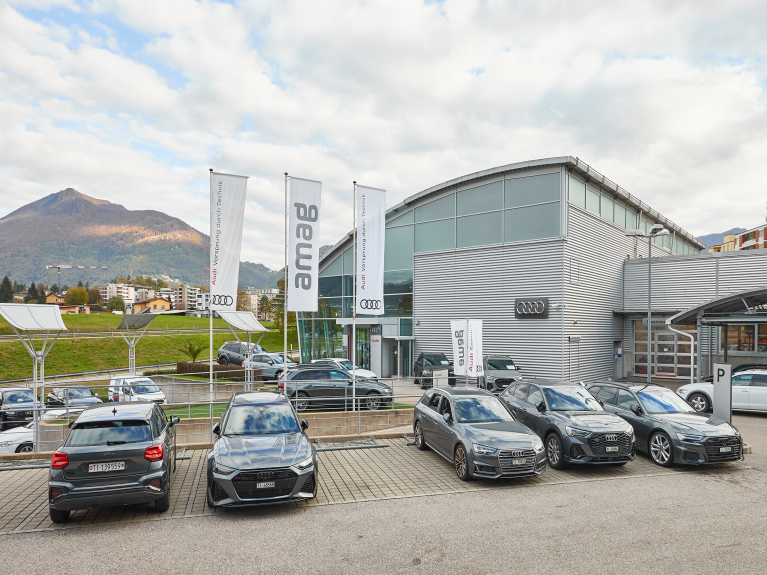 Mann und Frau bei Arbeit in Werkstatt