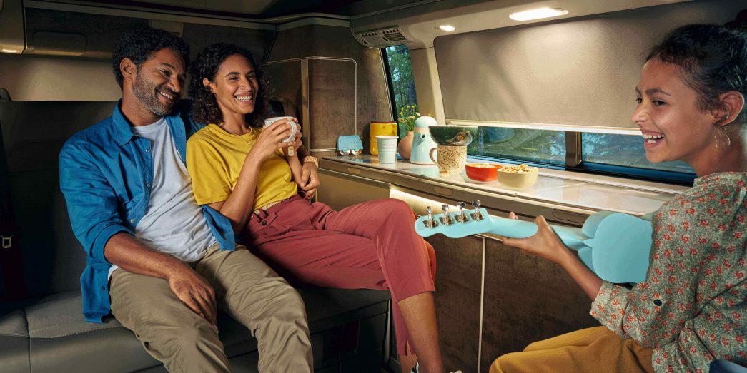 Famille dans le VW California