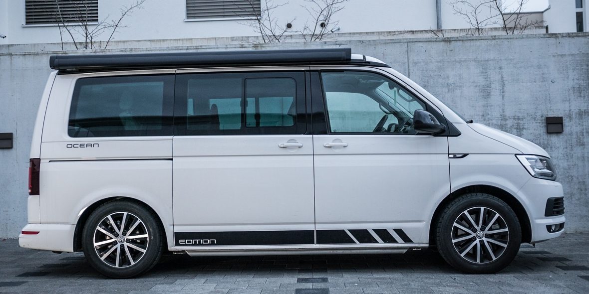 VW California sospensioni completamente pneumatiche - livello di parcheggio sotterraneo