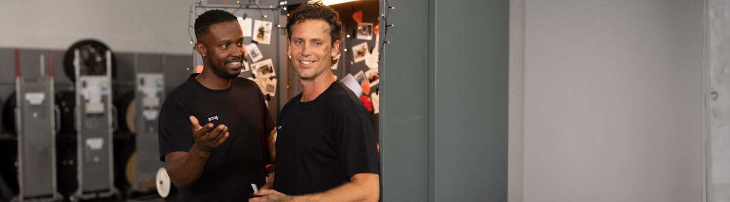 AMAG Bastian Baker und Charles Nguela